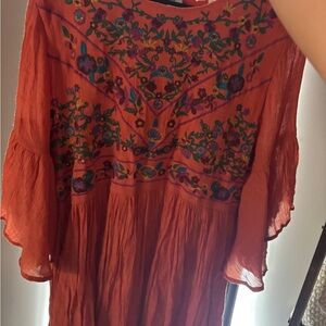 Umgee Vibrant Orange Dress